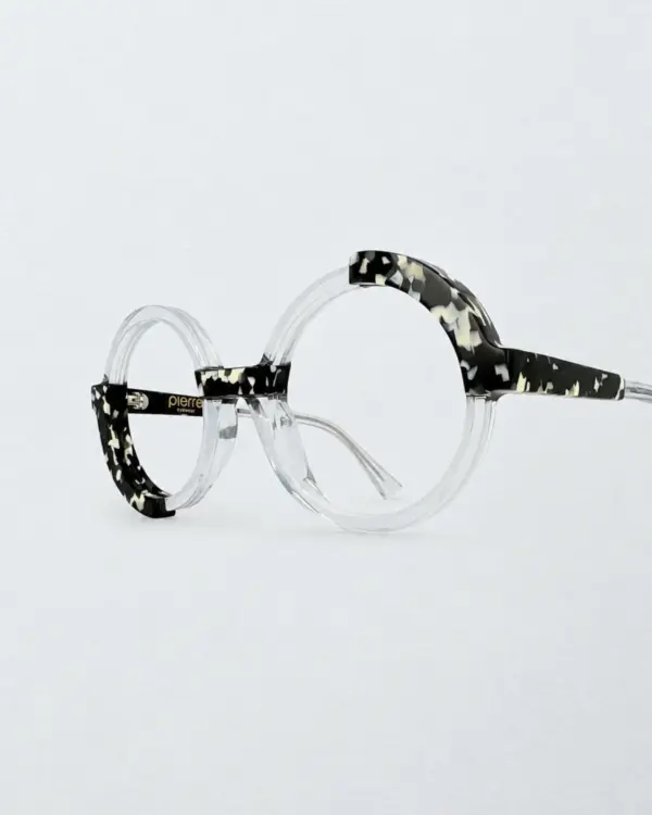 Lunettes Pierre Eyewear HABIB coloris Cream Black