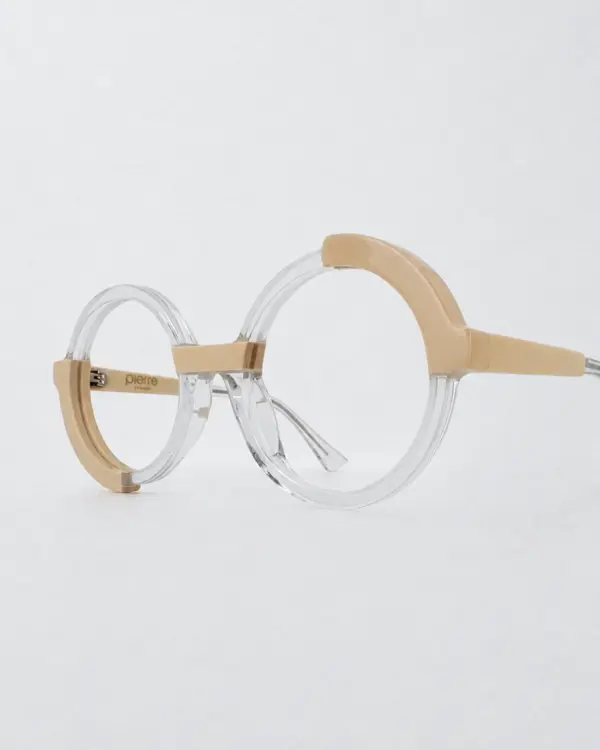 Lunettes Pierre Eyewear HABIB coloris Crystal Cream