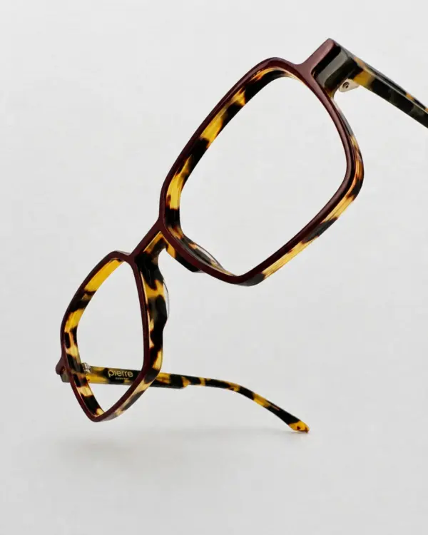 Lunettes Pierre Eyewear ZORO T.55 coloris Ecaille Bordeaux