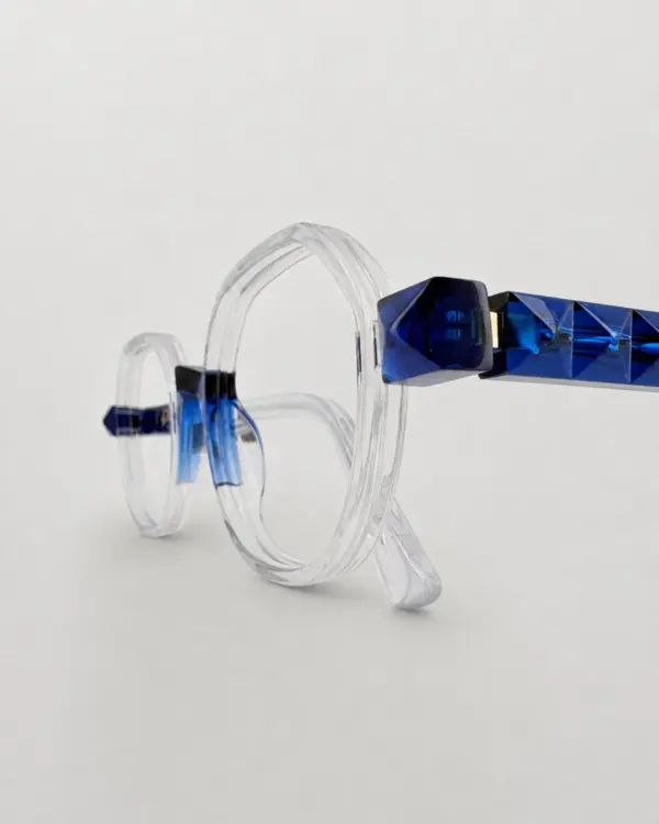 Lunettes Pierre Eyewear KHEPHREN coloris Cristal Bleu