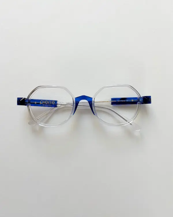 Lunettes Pierre Eyewear KHEPHREN coloris Cristal Bleu