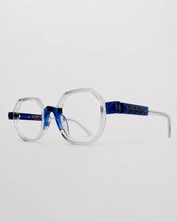 Lunettes Pierre Eyewear KHEPHREN coloris Cristal Bleu