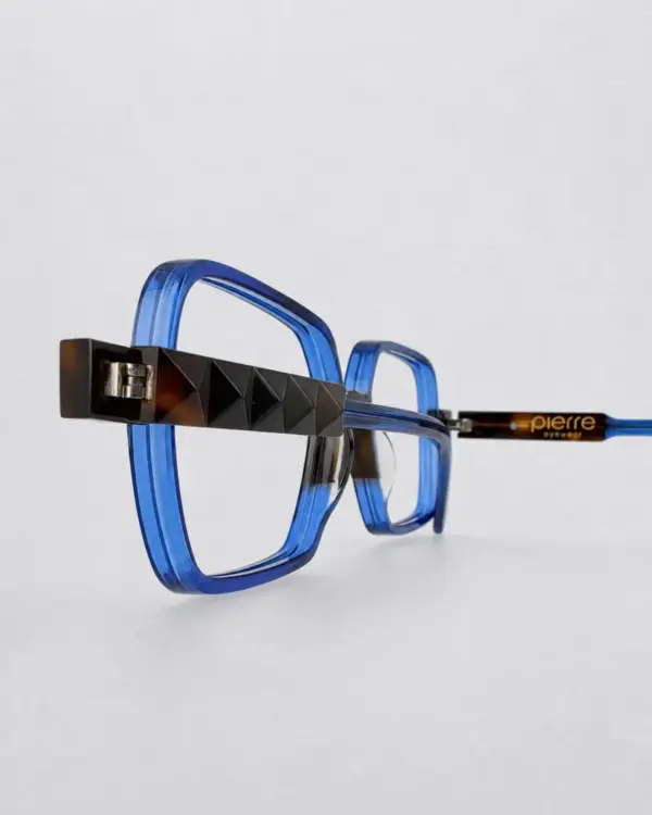 Lunettes Pierre Eyewear MYKERINOS coloris Bleu Ecaille