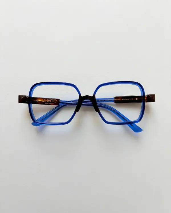 Lunettes Pierre Eyewear MYKERINOS coloris Bleu Ecaille