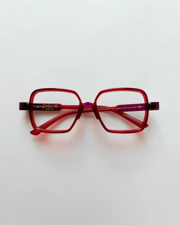 Lunettes Pierre Eyewear MYKERINOS coloris Rouge Violine
