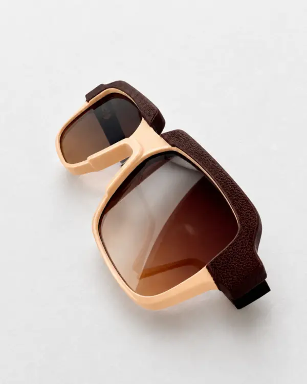 Lunettes Pierre Eyewear Leather 8 coloris Crème