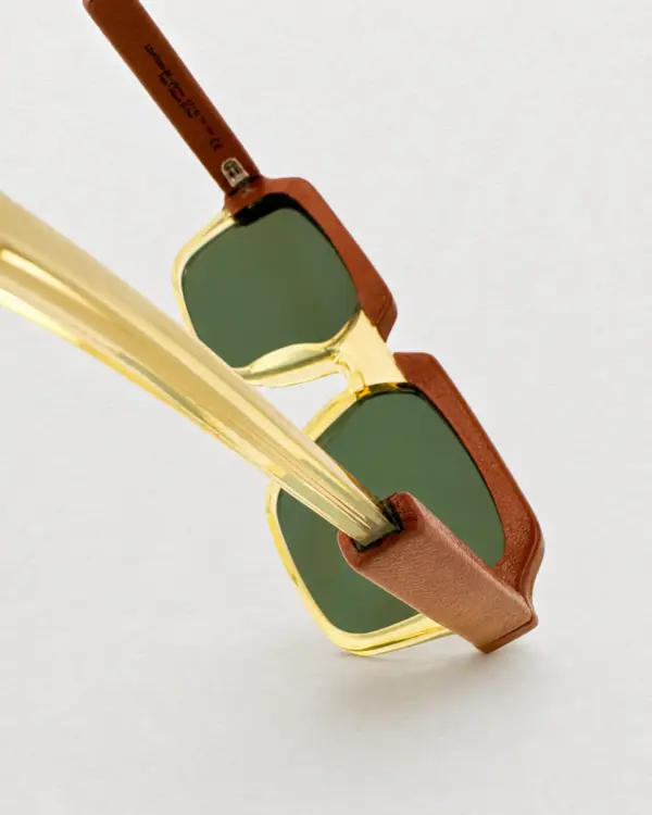 Lunettes Pierre Eyewear Leather 8 coloris Yellow