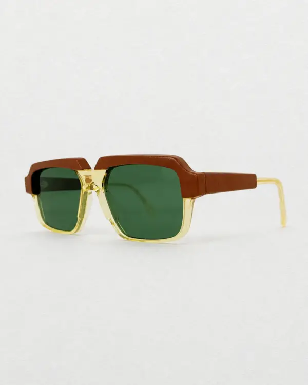 Lunettes Pierre Eyewear Leather 8 coloris Yellow